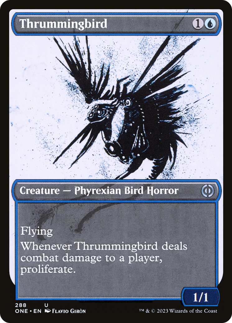 Thrummingbird (ONE-288) - Phyrexia: All Will Be One: (Showcase)