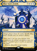 Blue Sun's Zenith (STA-012) - Strixhaven Mystical Archive: (Showcase) (Borderless) Etched Foil