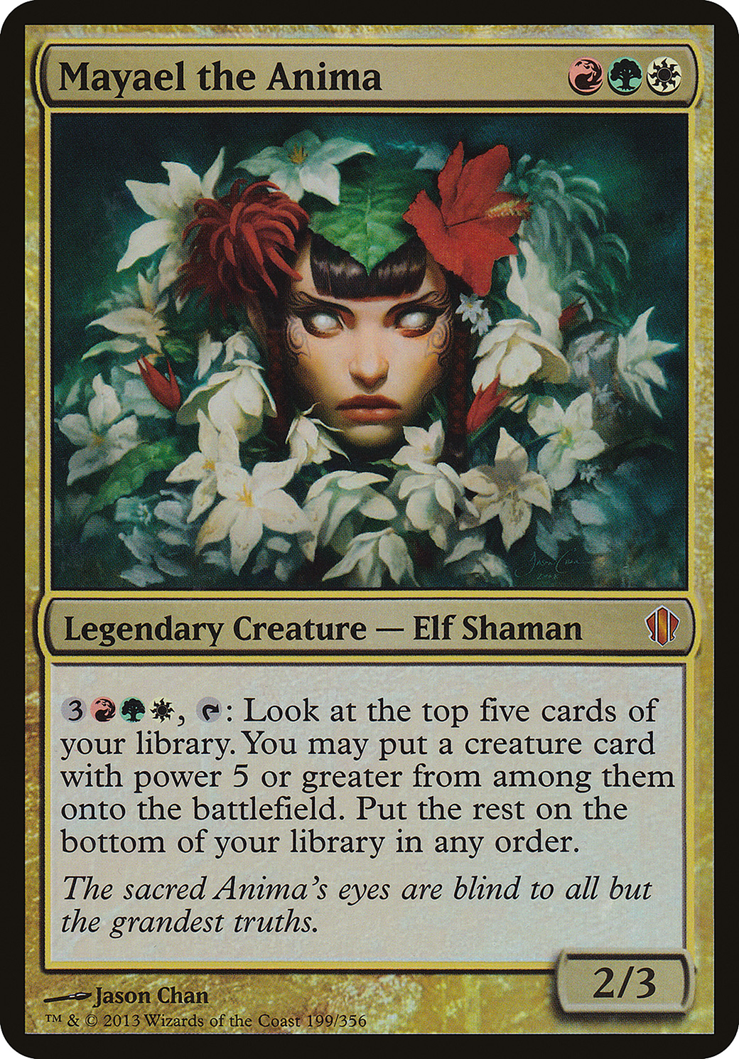 Mayael the Anima (OVER-199) - Commander 2013 Oversized Foil