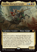 Arthur, Marigold Knight (BLC-041) - Bloomburrow Commander: (Extended Art) Foil