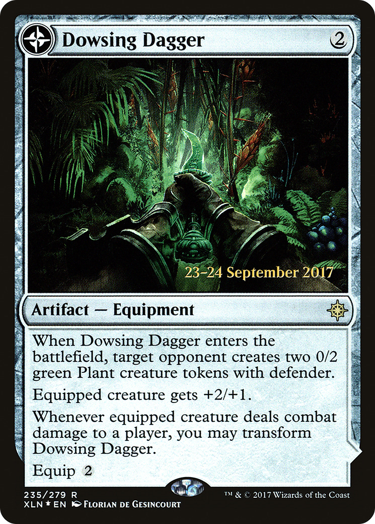 Dowsing Dagger // Lost Vale (PRE-235S) - Ixalan Promos: (compasslanddfc) Foil