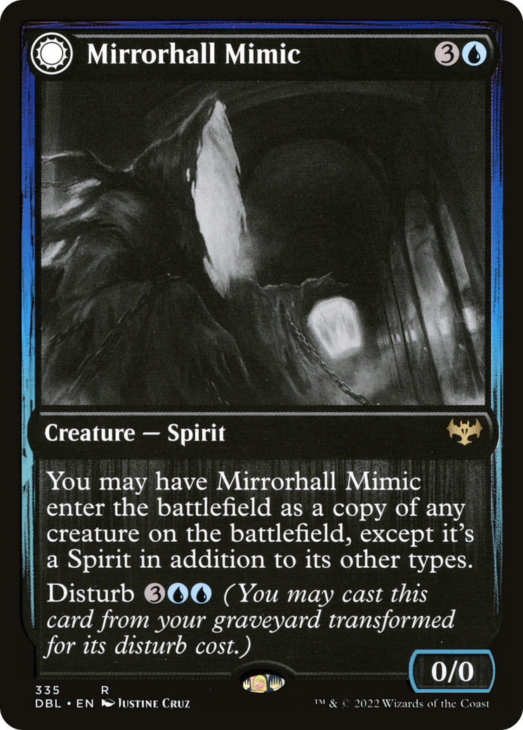Mirrorhall Mimic // Ghastly Mimicry (DBL-335) - Innistrad: Double Feature: (Double Faced Transform)