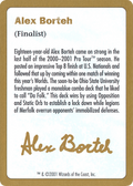 Alex Borteh Bio (WCD-) - World Championship Decks 2001
