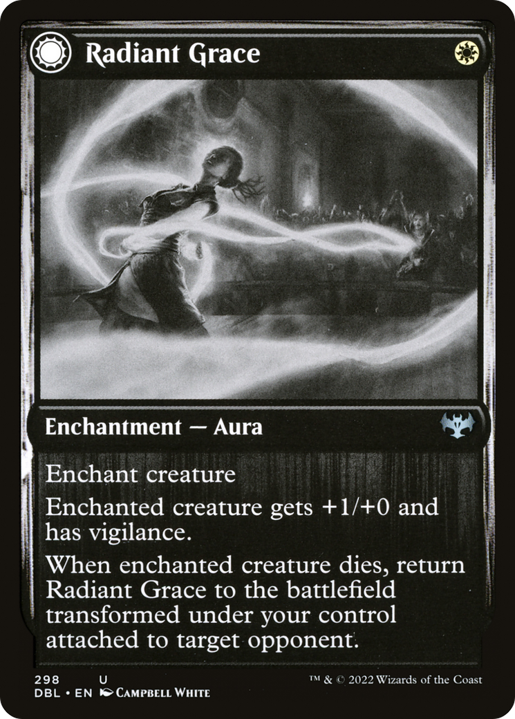 Radiant Grace // Radiant Restraints (DBL-298) - Innistrad: Double Feature: (Double Faced Transform) Foil