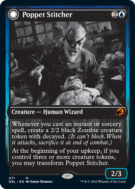 Poppet Stitcher // Poppet Factory (DBL-071) - Innistrad: Double Feature: (Double Faced Transform)