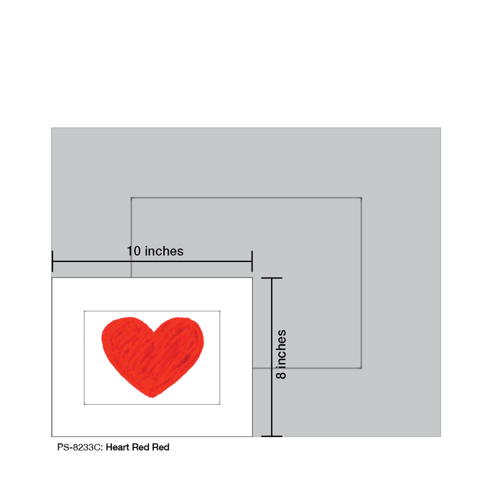 Heart Red Red, Print (#8233C)
