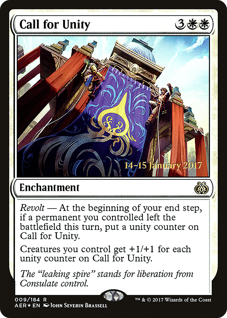 Call for Unity (PRE-09S) - Aether Revolt Promos Foil