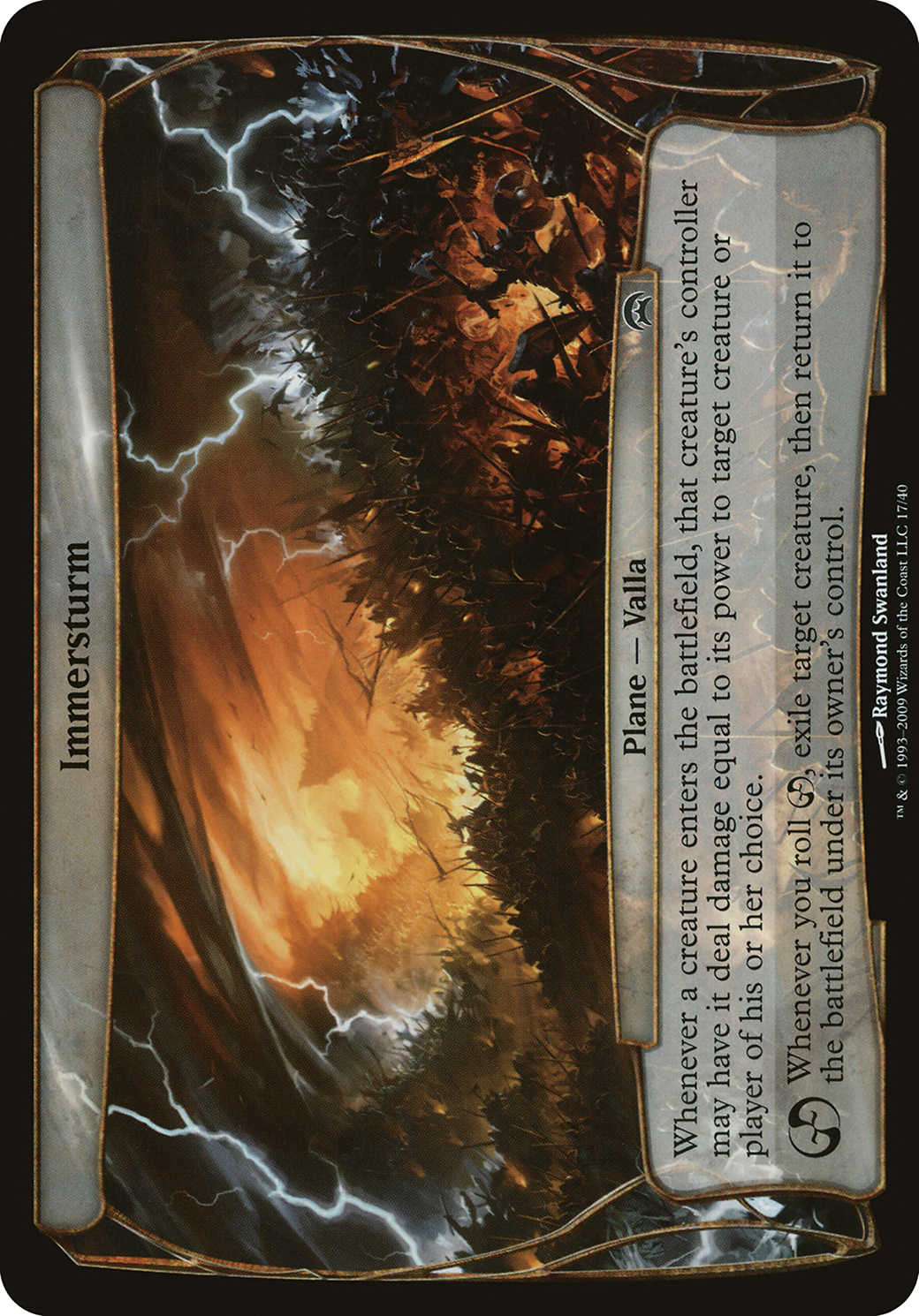 Immersturm (OVER-017) - Planechase Planes
