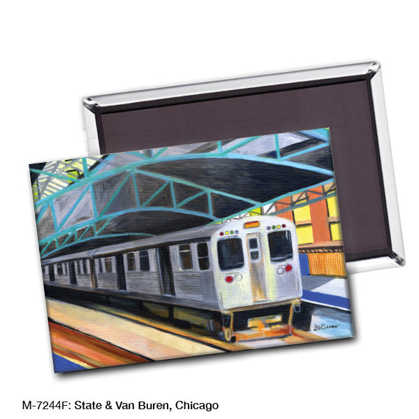 State & Van Buren, Chicago, Magnet (M-7244F)