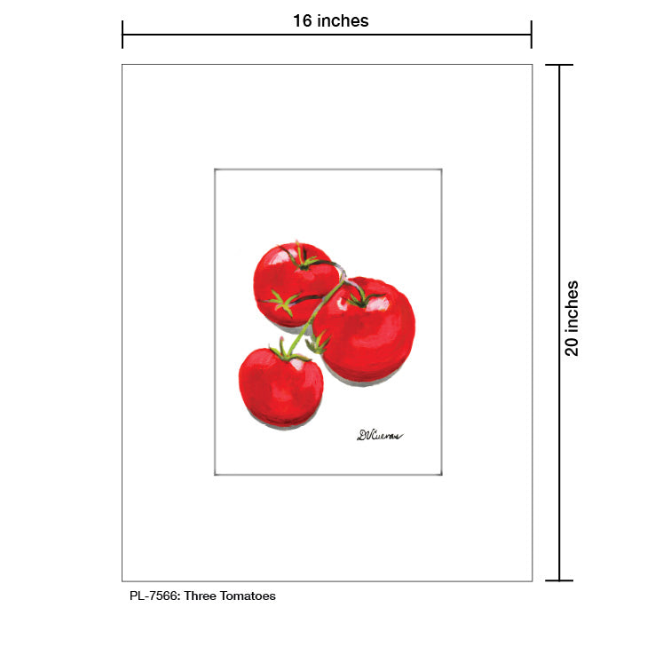 Three Tomatoes, Print (#7566C)
