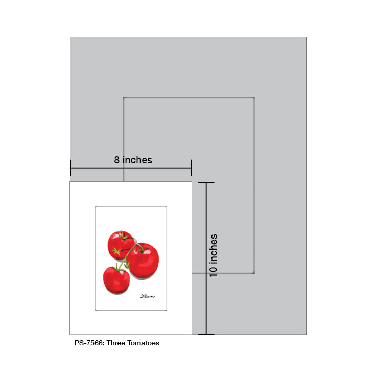 Three Tomatoes, Print (#7566C)