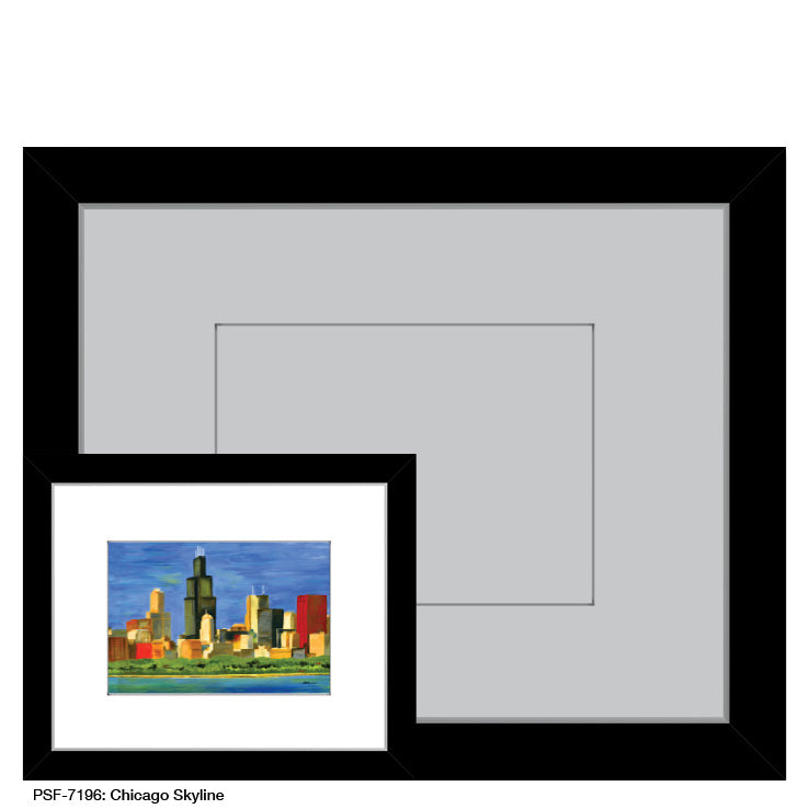 Chicago Skyline, Print (#7196A)