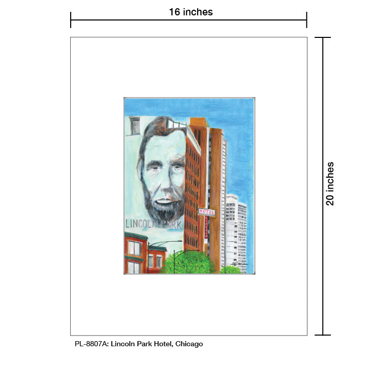 Lincoln Hotel, Chicago, Print (#8807A)