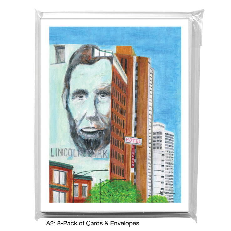 Lincoln Hotel, Chicago, Greeting Card (#8807A)