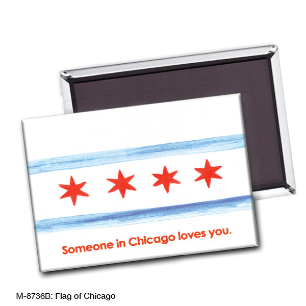 Flag of Chicago, Magnet (M-8736B)