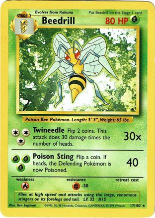 Beedrill 017/102 - Base Set