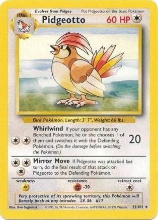 Pidgeotto 022/102 - Base Set