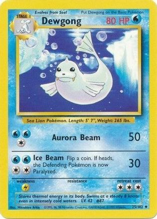 Dewgong 025/102 - Base Set