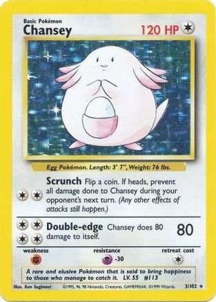 Chansey 003/102 - Base Set Holofoil