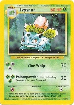 Ivysaur 030/102 - Base Set