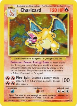 Charizard 004/102 - Base Set Holofoil
