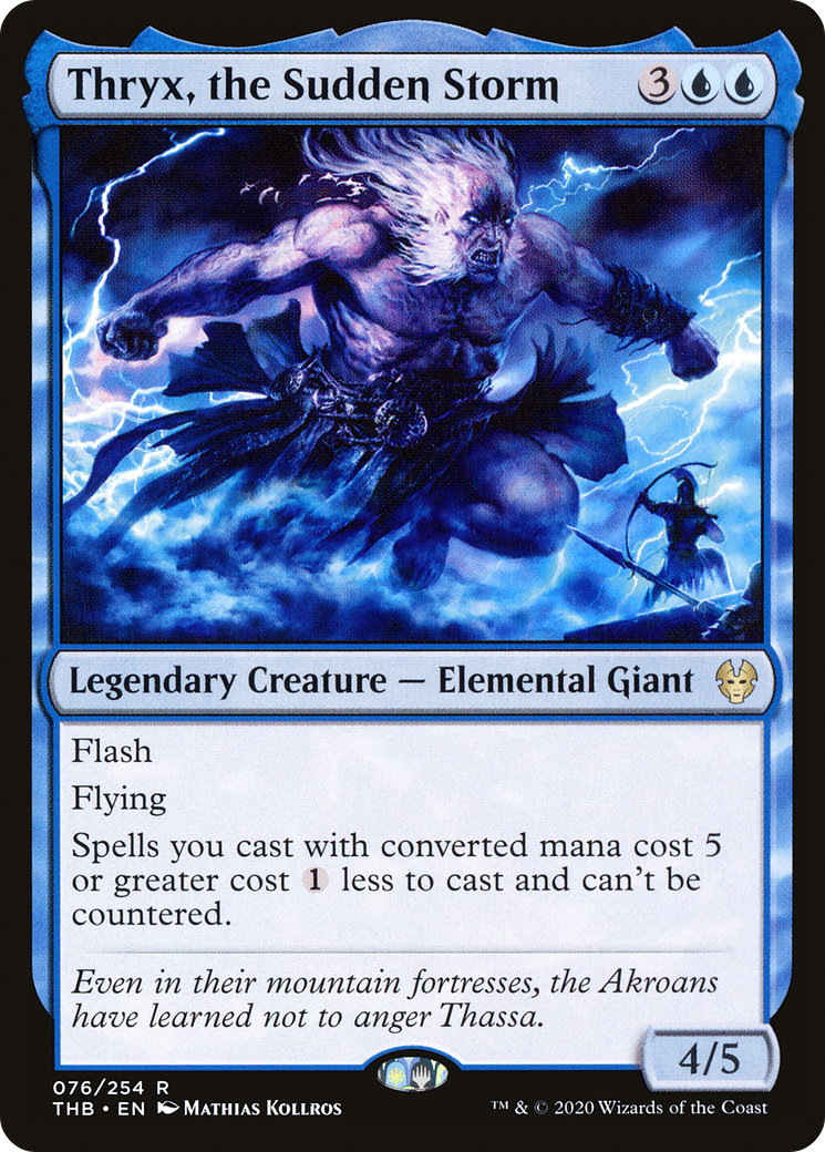 Thryx, the Sudden Storm (THB-076) - Theros Beyond Death Foil