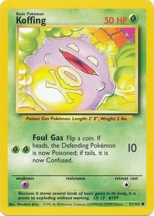 Koffing 051/102 - Base Set