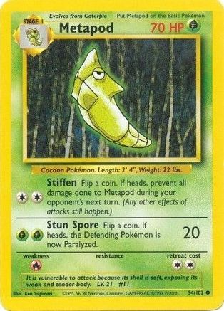 Metapod 054/102 - Base Set