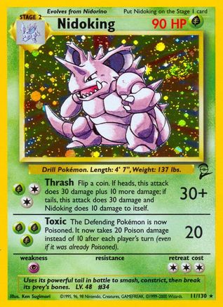 Nidoking 011/130 - Base Set 2 Holofoil
