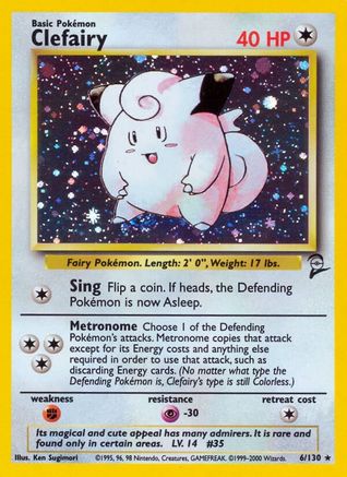 Clefairy 006/130 - Base Set 2 Holofoil