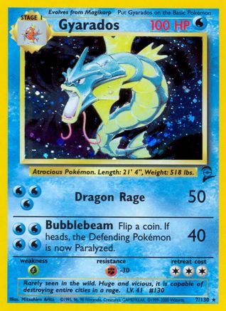 Gyarados 007/130 - Base Set 2 Holofoil