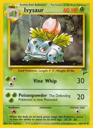 Ivysaur 044/130 - Base Set 2