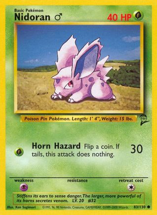 Nidoran M 083/130 - Base Set 2