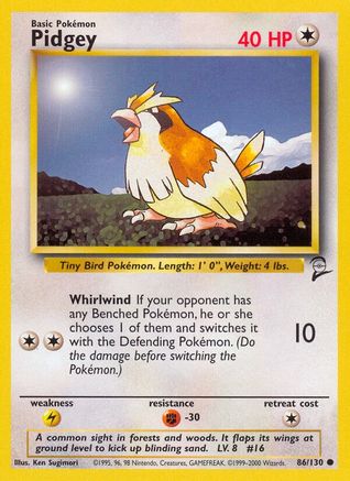 Pidgey 086/130 - Base Set 2