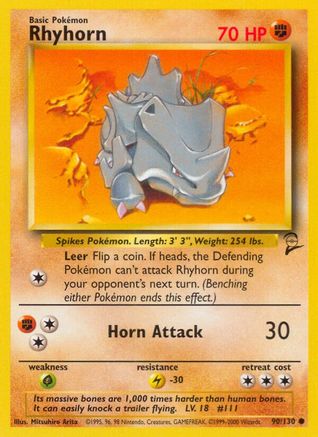 Rhyhorn 090/130 - Base Set 2