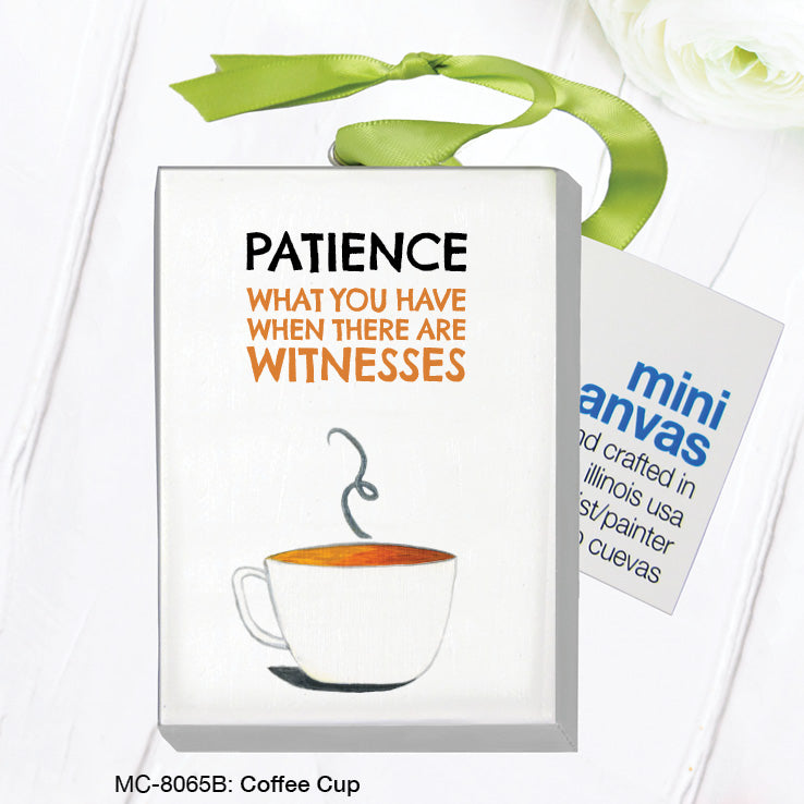 Coffee Cup, Mini Canvas (MC-8065B)
