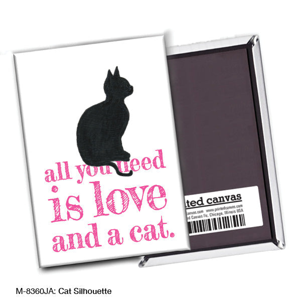 Cat Silhouette, Magnet (M-8360JA)