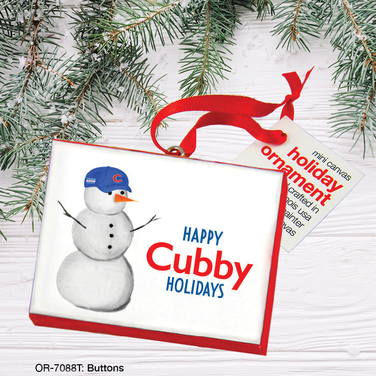 Buttons Snowman, Ornament (OR-7088T)