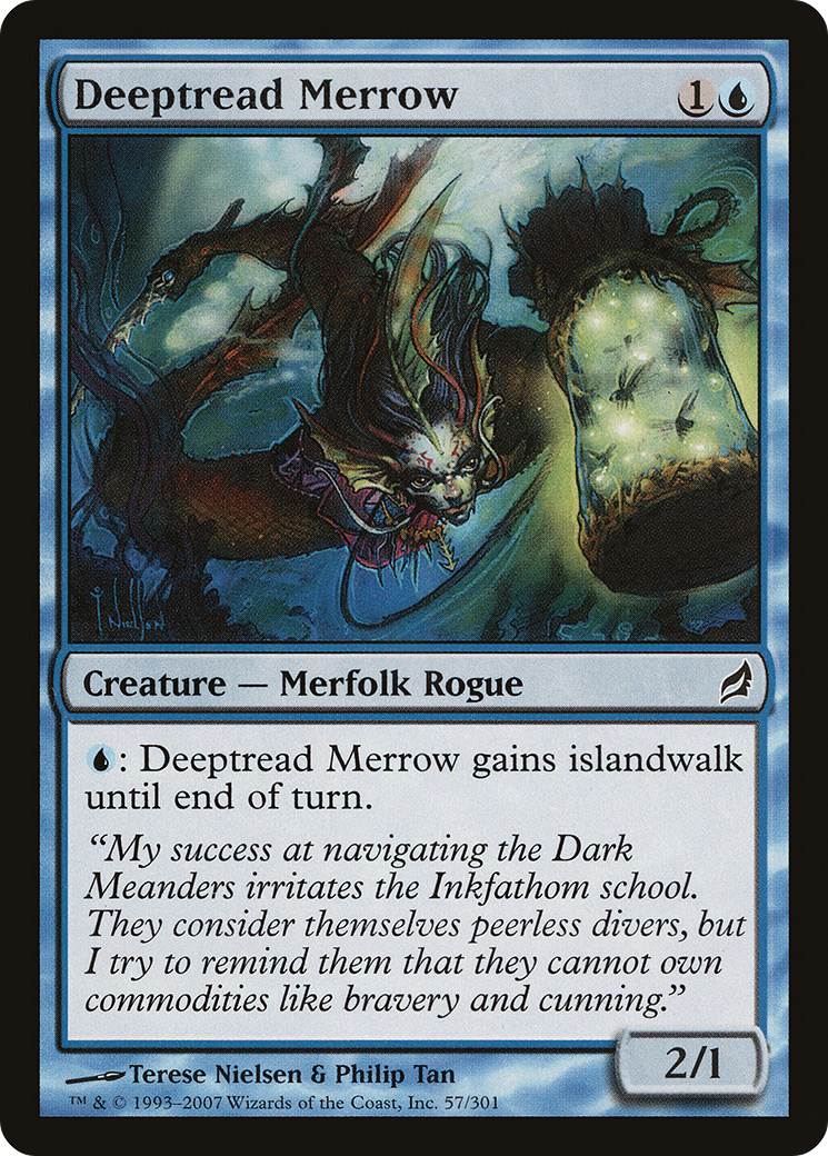 Deeptread Merrow (LRW-057) - Lorwyn Foil