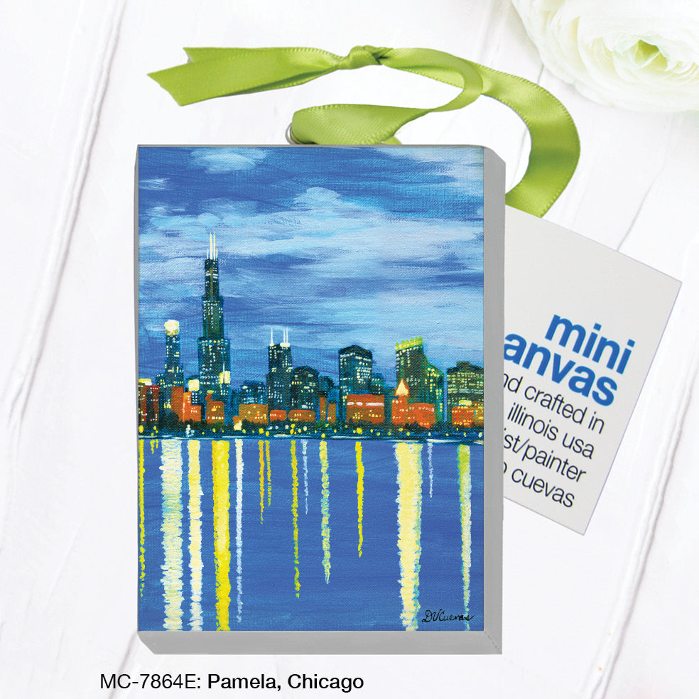 Chicago Pamela Skyline, Mini Canvas (MC-7864E)