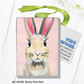 Bunny Pink Ears, Mini Canvas (MC-8046B)
