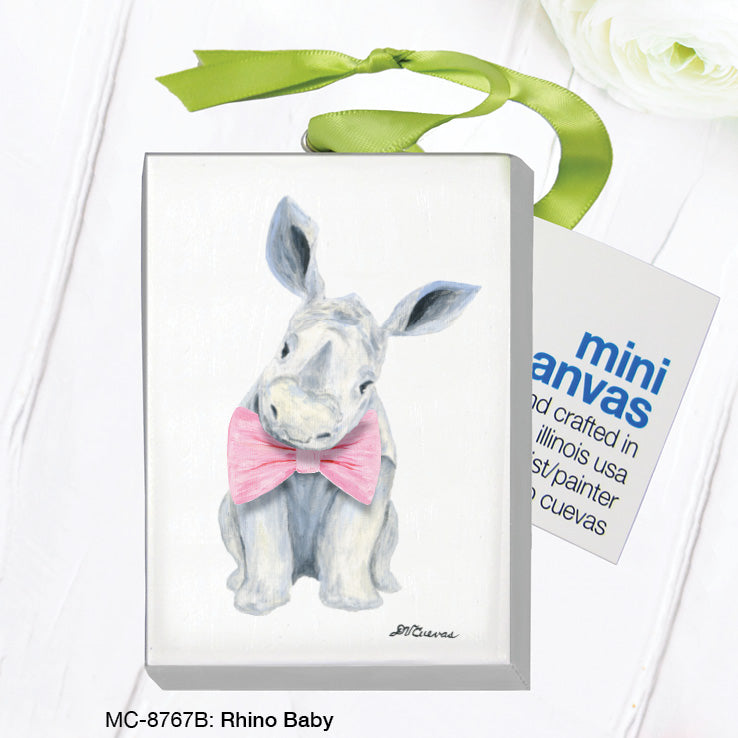 Rhino Baby, Mini Canvas (MC-8767B)