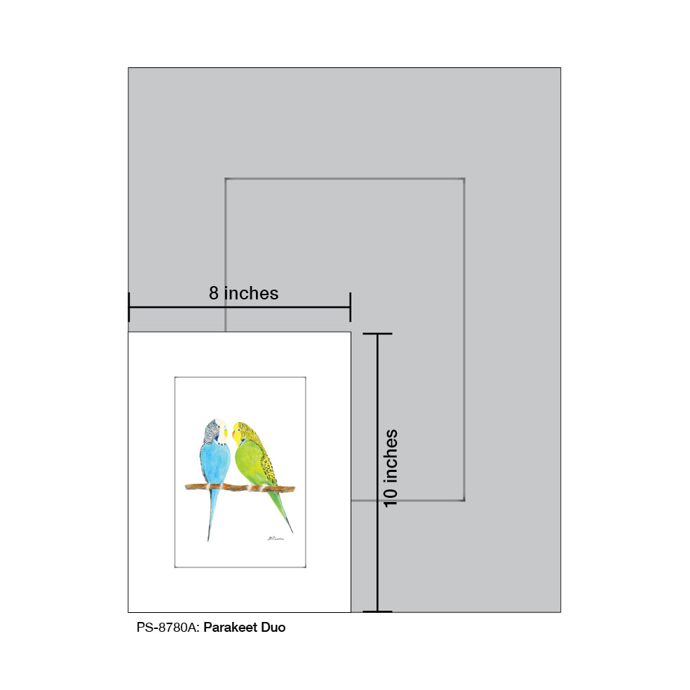 Parakeet Duo, Print (#8780A)