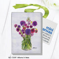Alliums in Vase, Mini Canvas (MC-7203F)