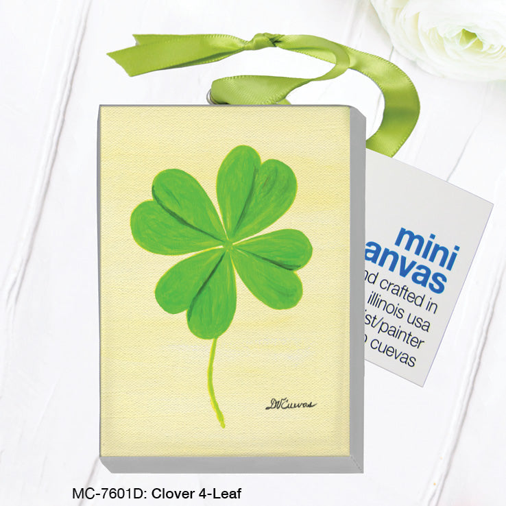 Clover 4-Leaf, Mini Canvas (MC-7601D)