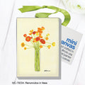 Ranunculus in Vase, Mini Canvas (MC-7923G)