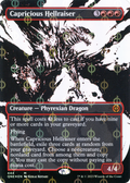 Capricious Hellraiser (ONE-444) - Phyrexia: All Will Be One: (Showcase) (Borderless) Foil