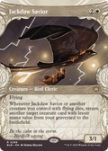 Jackdaw Savior (BLB-296) - Bloomburrow: (Showcase) (Borderless) Foil