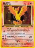Pokemon: Moltres Fossil 12/62 - Moderate Play
