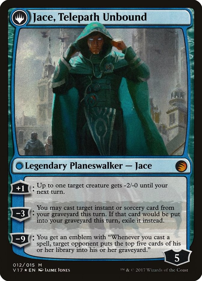 Jace, Vryn's Prodigy // Jace, Telepath Unbound (V17-012) - From the Vault: Transform: (originpwdfc) Foil